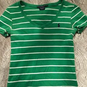 Green striped Polo